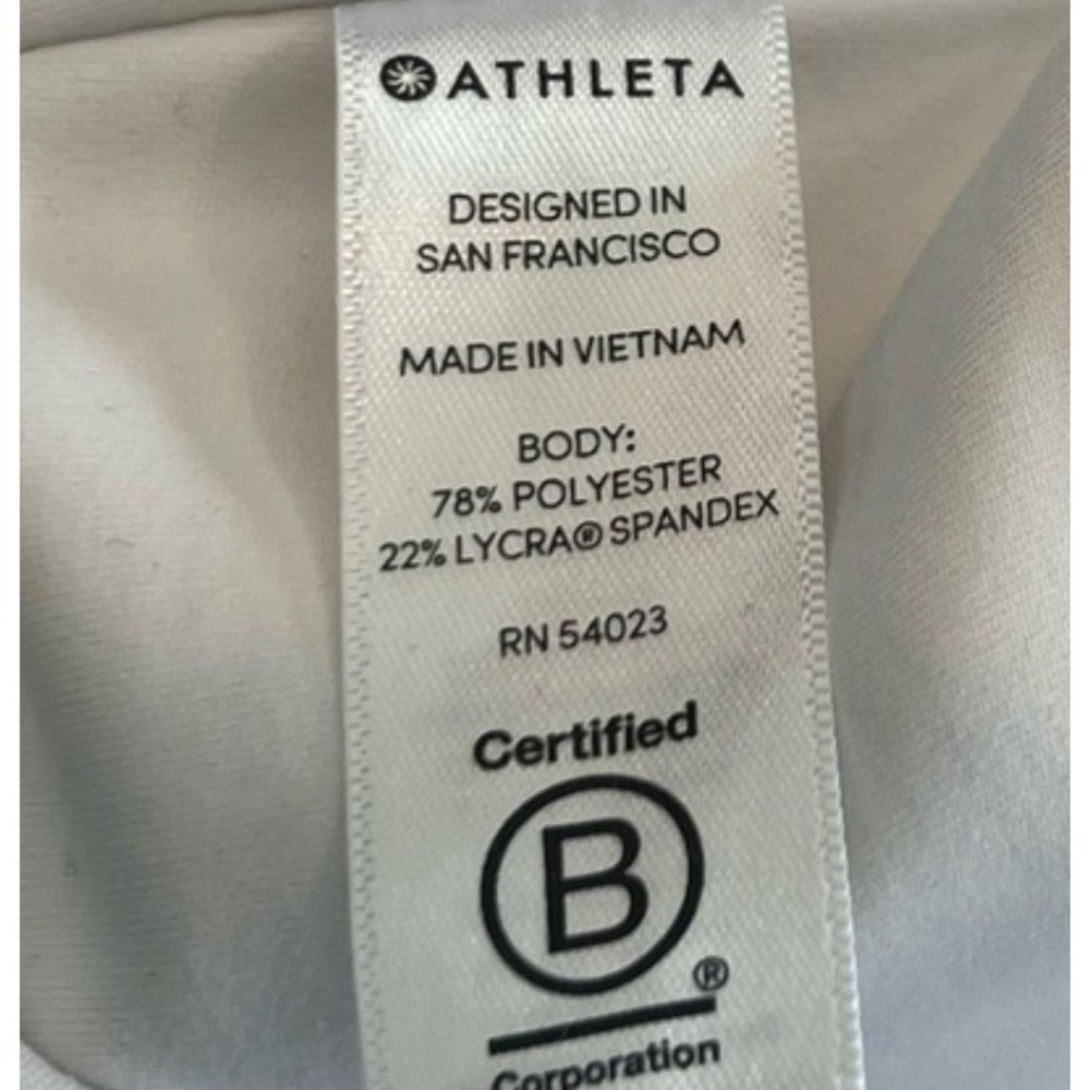 Athleta Elation Mineral 7/8 Leggings White Lime‎ Green - Picture 3 of 5